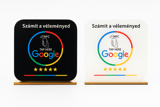 Google értékelési NFC tábla termékfotó