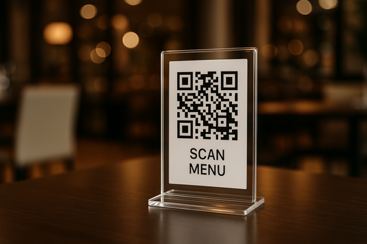 QR Menu Stand